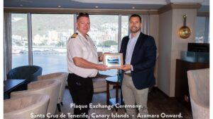 Santa Cruz de Tenerife recibe por primera vez al crucero de lujo Azamara Onward