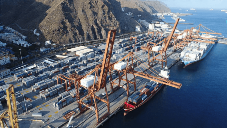 El Puerto de Santa Cruz de Tenerife alcanzó en febrero los dos millones de toneladas en mercancías