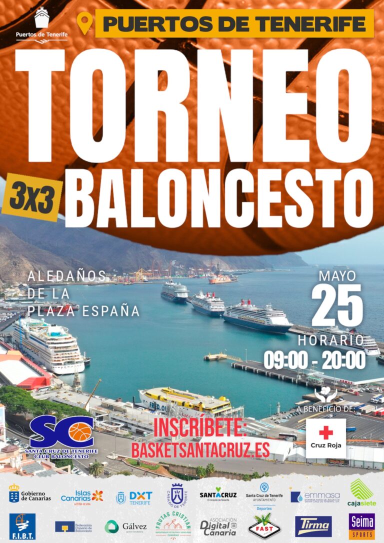 Las inscripciones para el Torneo de Baloncesto 3×3 Puertos de Tenerife ya están abiertas