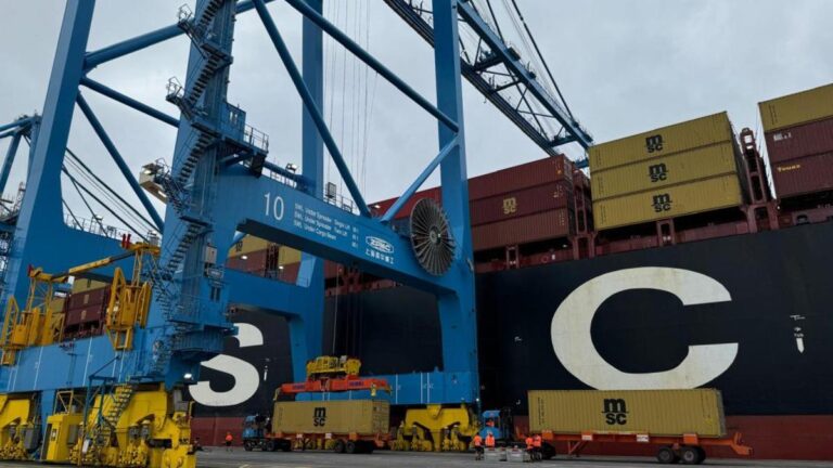 El Mar Rojo deja en el Puerto de Las Palmas otras dos grandes operaciones de contenedores