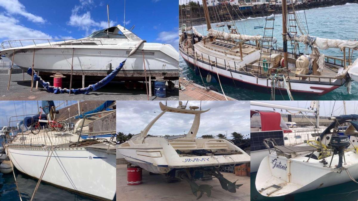 Puertos Canarios saca a subasta varias embarcaciones abandonadas