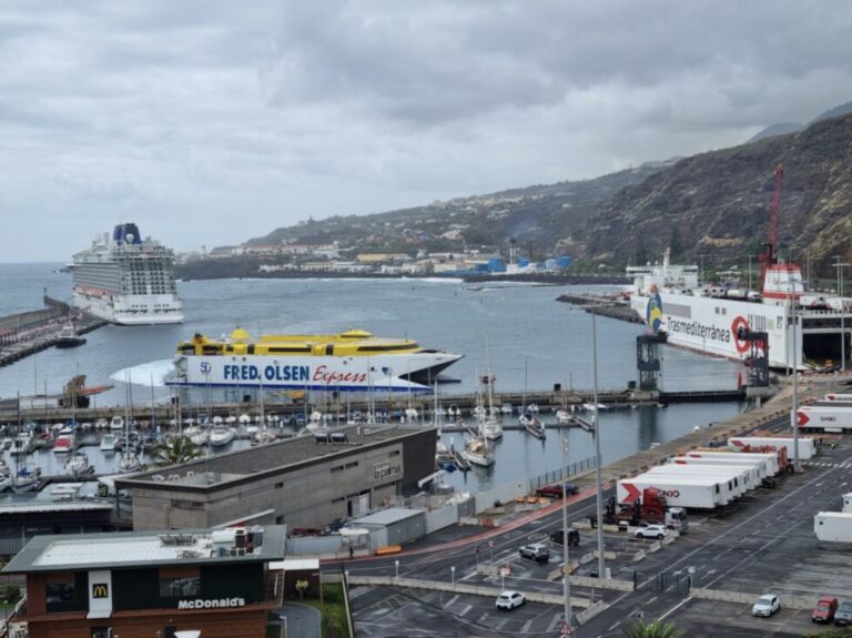 Santa Cruz de La Palma estrena temporada de cruceros y recibe el primer buque en la provincia