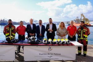El Ayuntamiento y el Puerto de Las Palmas entregan nuevos equipos a los Bomberos de Las Palmas de Gran Canaria