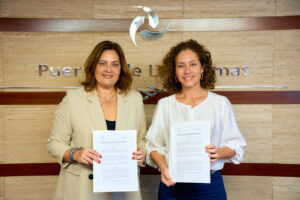 Puertos de Las Palmas y la Fundación Canaria de Cáncer de Pulmón firman un acuerdo para sensibilizar sobre la enfermedad