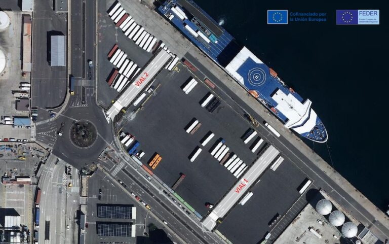 Avanzan las obras de urbanización en la explanada Cambulloneros Sur Fase II del Puerto de Las Palmas
