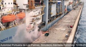 Puertos de Las Palmas refuerza su seguridad con un simulacro de atentado en el muelle Reina Sofía