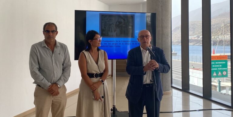 Puertos de Tenerife fortalece lazos institucionales en El Hierro y homenajea a un miembro histórico de la Policía Portuaria