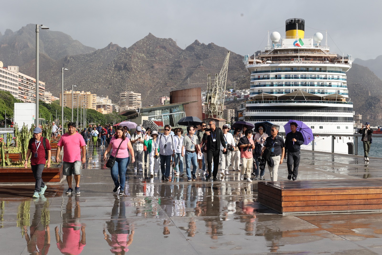 Cruceristas en el puerto de SC de Tenerife (1)