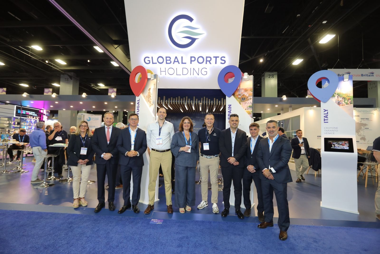 Con la familia de Global Ports Holding y Global Ports Canary Islands