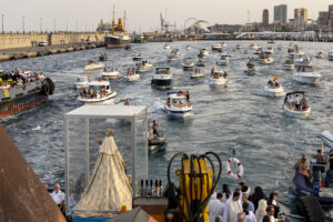 Sesenta embarcaciones acompañarán a la Virgen del Carmen en el puerto de Santa Cruz